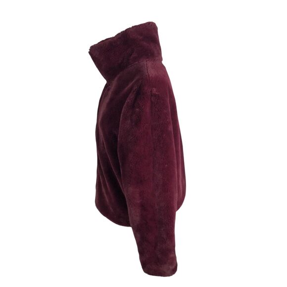 French Connection Small Faux Fur Jacket Full Zip Purple Buona $168 - Picture 7 of 12